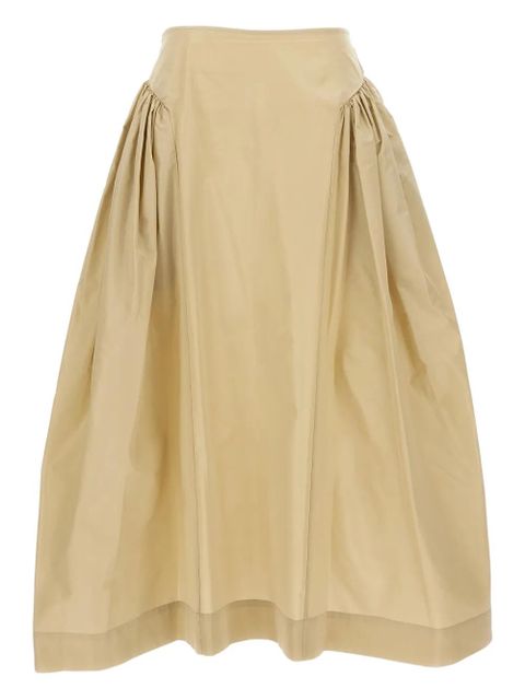 Simone Rocha pleated midi skirt - Neutrals - zdjęcie produktu nr 1