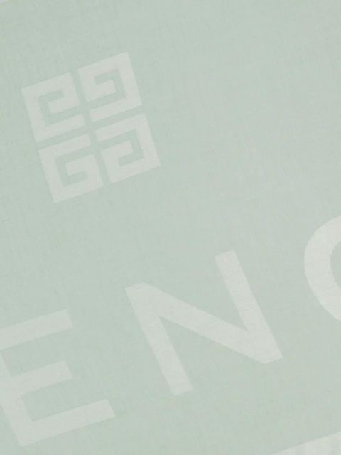 Givenchy logo-jacquard scarf - Green