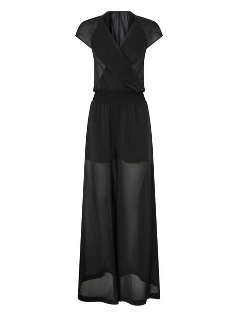PINKO V-neck flared dress - Black - zdjęcie produktu nr 1