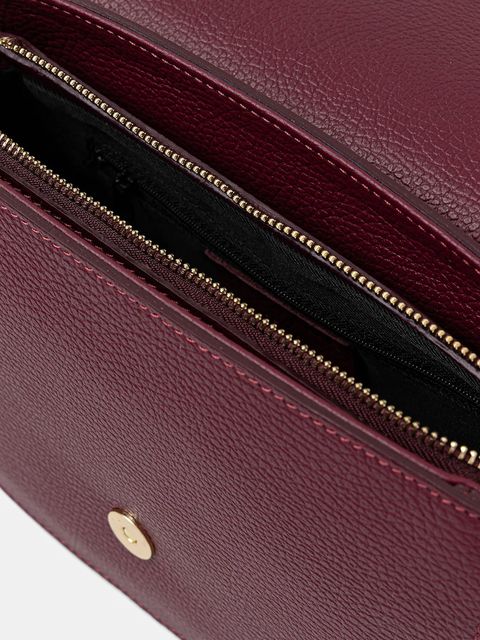 Answear.LAB torebka skórzana kolor bordowy