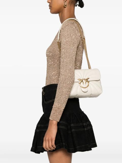 PINKO mini Love Puff cross body bag - White