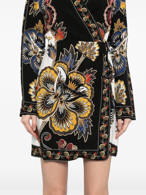 FARM Rio wrap mini dress - Black