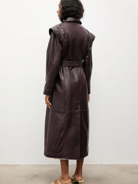 Answear.LAB płaszcz skórzany