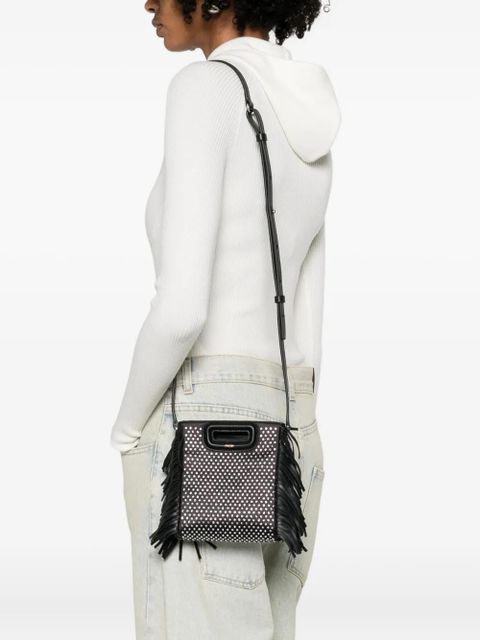 Maje rhinestone-embellished mini bag - Black - zdjęcie produktu nr 2
