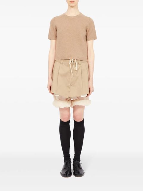 Maison Margiela cropped wool jumper - Neutrals - zdjęcie produktu nr 2