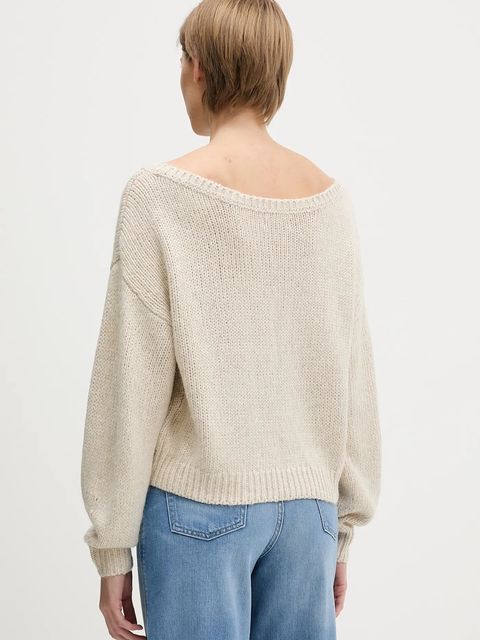 Hollister Co. sweter damski kolor beżowy KI350-5072
