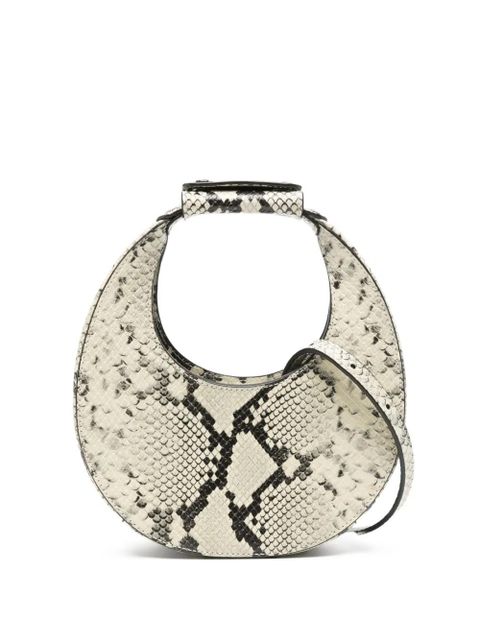STAUD Goodnight Moon snakeskin top-handle tote bag - White - zdjęcie produktu nr 1