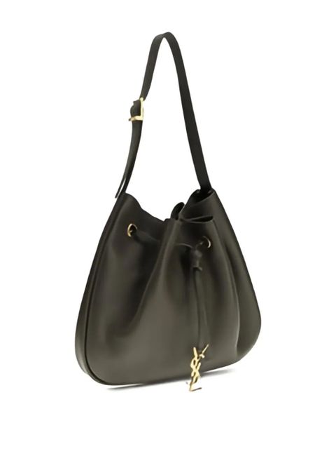 Saint Laurent drawstring leather shoulder bag - Black - zdjęcie produktu nr 2