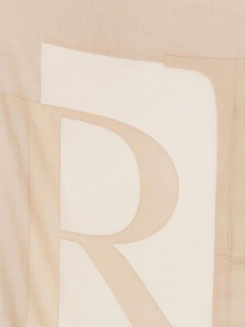 Lauren Ralph Lauren logo square scarf - Brown