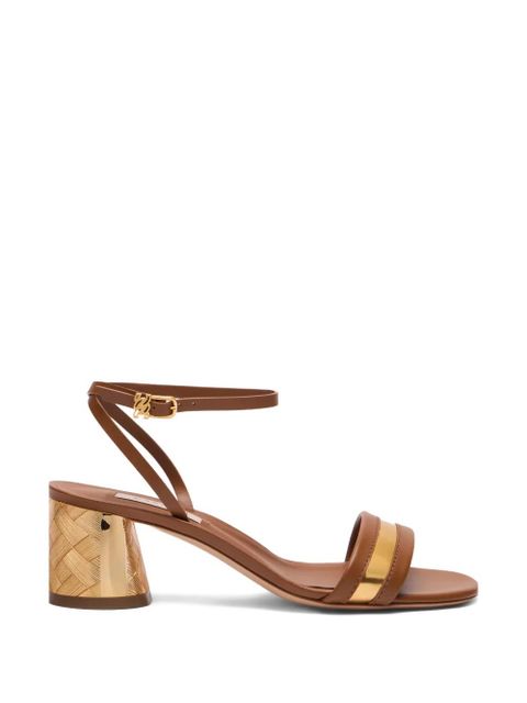 Casadei buckle-strap heeled sandals - Brown - zdjęcie produktu nr 1