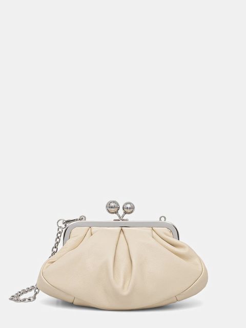 Weekend Max Mara torebka skórzana PRATI kolor beżowy 2525516204600 - zdjęcie produktu nr 1