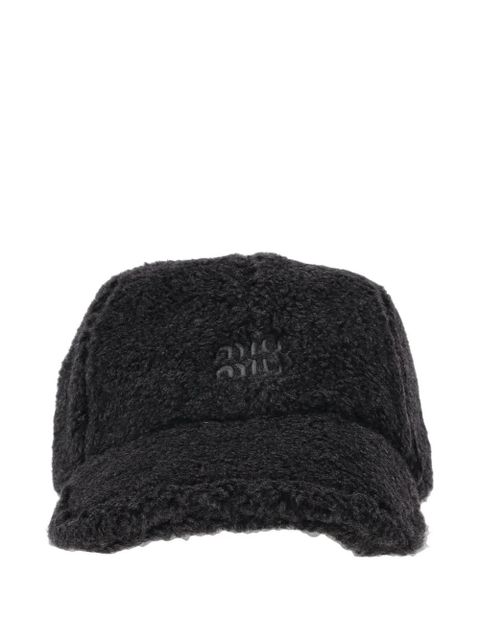 Miu Miu fleece baseball cap - Black