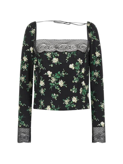 Dolce & Gabbana flower print blouse - Black - zdjęcie produktu nr 1