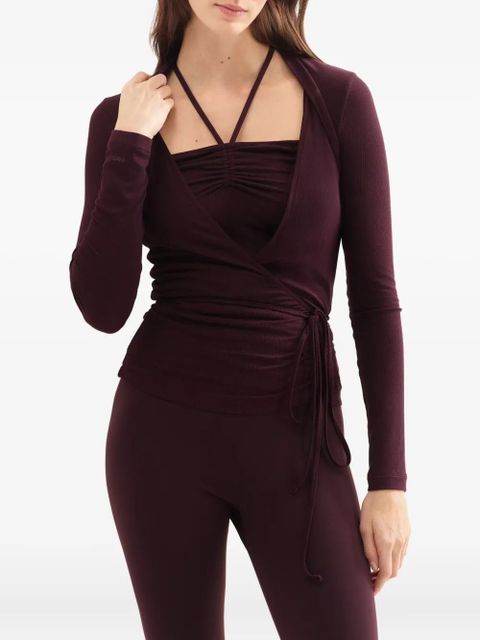 ERES Charlotte wrap top - Brown