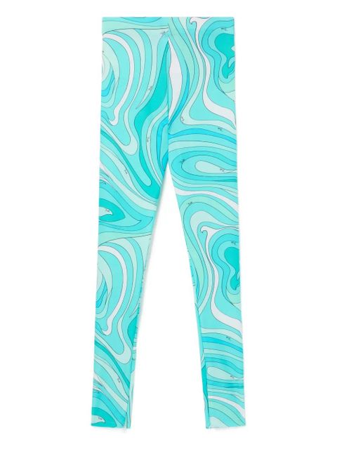 PUCCI Marmo-print leggings - Blue - zdjęcie produktu nr 1