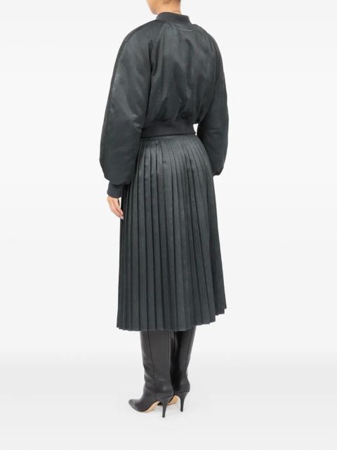 MM6 Maison Margiela cropped bomber jacket - Black