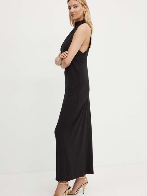 MAX&Co. sukienka kolor czarny maxi dopasowana 2426626021200