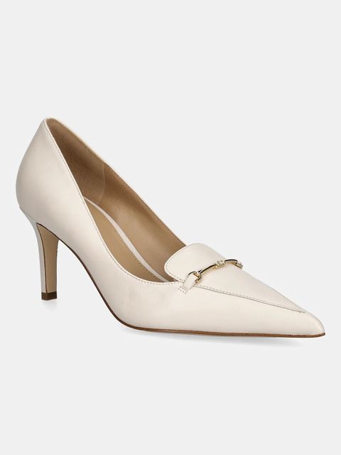 MICHAEL Michael Kors szpilki skórzane Lena kolor beżowy 40T5LEMP1L.289 - zdjęcie produktu nr 1