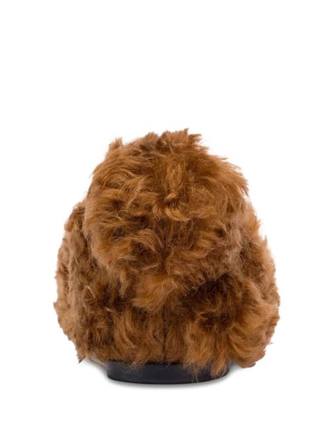 Moschino shearling ballet flats - Brown