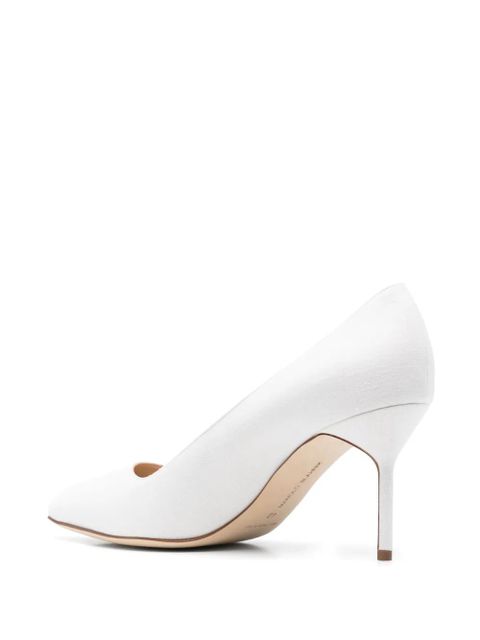 Manolo Blahnik 70mm BB pumps - White