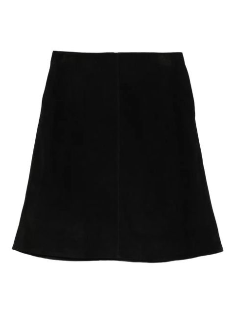 TOTEME suede mini skirt - Black - zdjęcie produktu nr 1