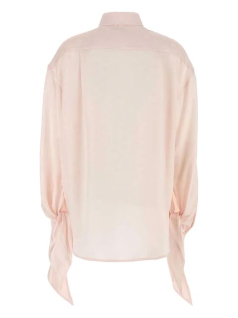 Balenciaga silk ruffled shirt - Pink