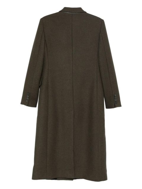 Blumarine rose-embellished coat - Brown