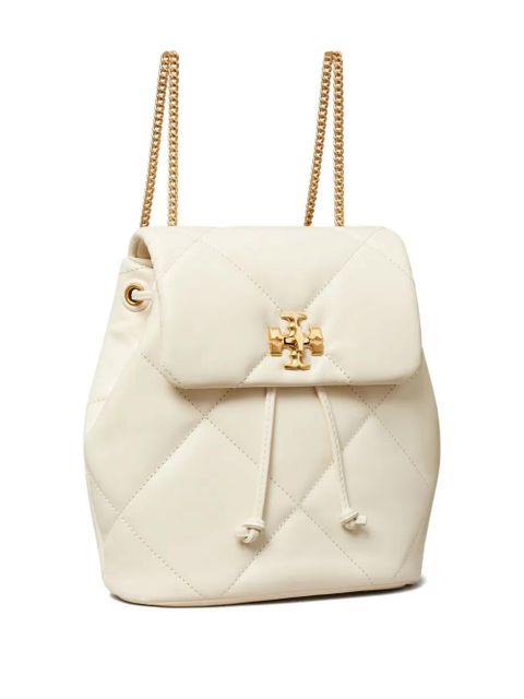 Tory Burch Kira quilted leather backpack - White