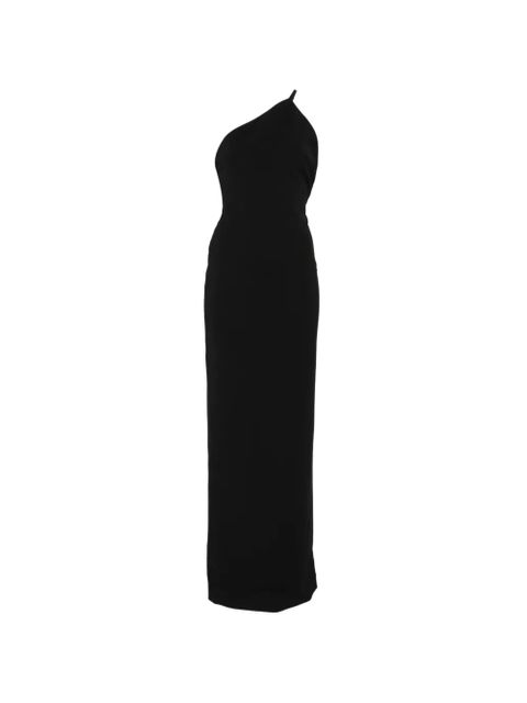 Solace London Alexandra asymmetric-strap maxi dress - Black - zdjęcie produktu nr 1