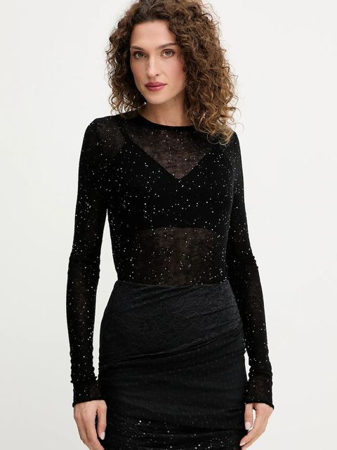 Pinko sweter wełniany damski kolor czarny lekki 105398 A2PM - zdjęcie produktu nr 1