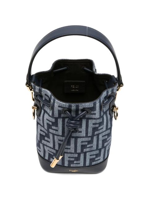FENDI ff-motif bucket bucket bag - Blue