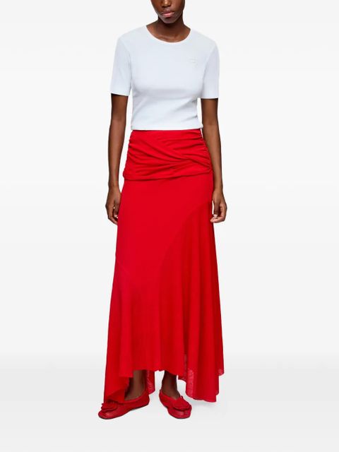 GANNI twist-detail maxi skirt - Red - zdjęcie produktu nr 2