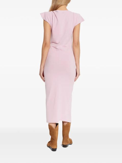 ISABEL MARANT ruched slit dress - Pink