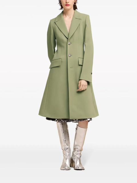 AMI Paris single-breasted wool coat - Green