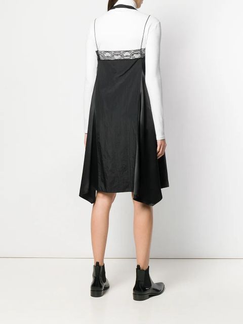 Maison Margiela zip front halter slip dress - Black