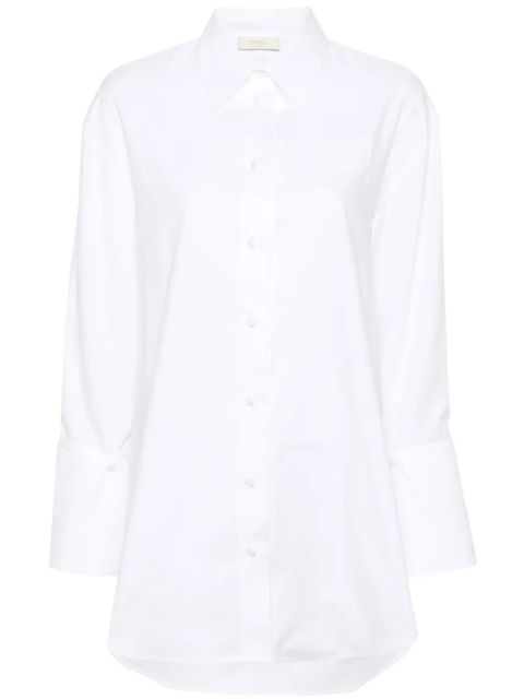 TWINSET logo-patch detachable-cuffs shirt - White - zdjęcie produktu nr 1