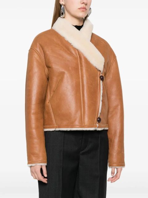 ISABEL MARANT Eriana reversible leather jacket - Brown