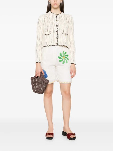 Ba&Sh Sheila scalloped-trims cardigan - Neutrals - zdjęcie produktu nr 2