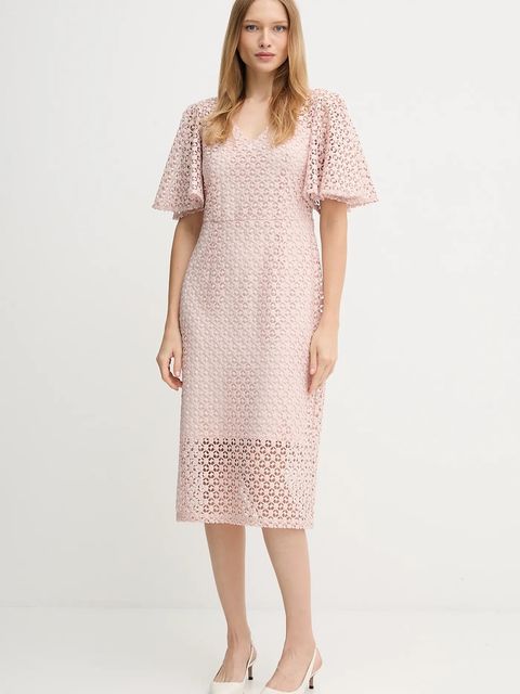 Joseph Ribkoff sukienka kolor beżowy midi prosta 251744 - zdjęcie produktu nr 1