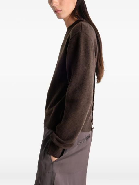 LEMAIRE buttoned cardigan - Brown