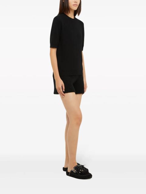 Alanui A Finest Knit crew-neck T-shirt - Black