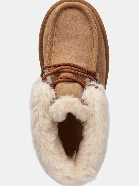 Answear.LAB śniegowce zamszowe kolor brązowy