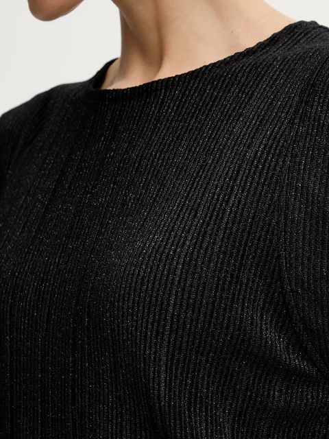 Morgan bluzka damska kolor czarny gładka DIABOLO