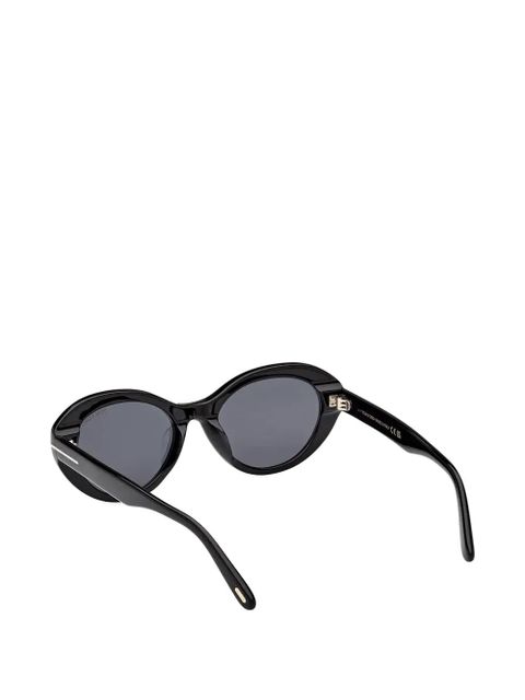 TOM FORD Eyewear oval-frame sunglasses - Black