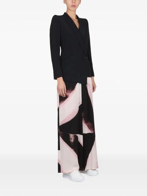 Alexander McQueen brushstroke graphic trousers - Black - zdjęcie produktu nr 2