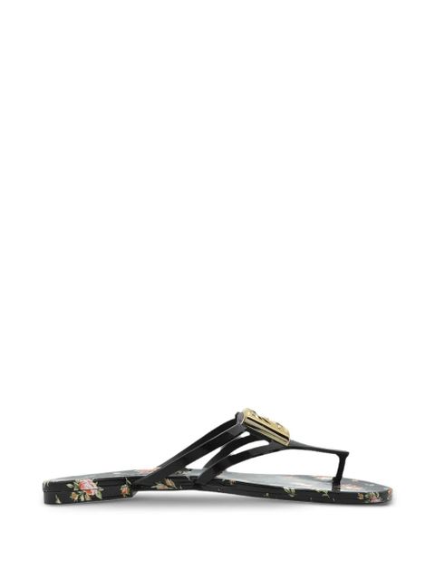 Dolce & Gabbana logo-detail flip-flops - Black - zdjęcie produktu nr 1