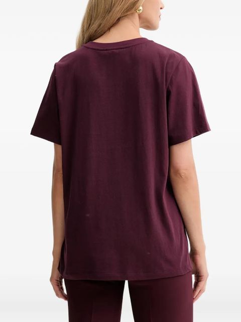 TWINSET appliqué T-shirt - Red