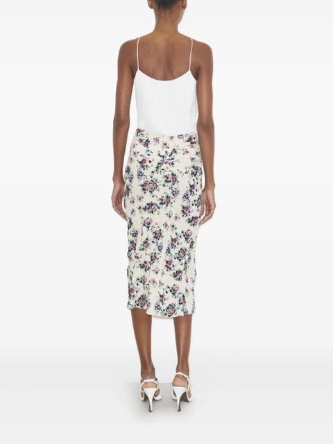 Tory Burch printed velvet midi skirt - Neutrals - zdjęcie produktu nr 2