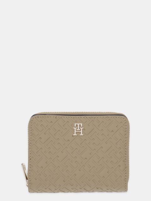 Tommy Hilfiger portfel damski kolor beżowy AW0AW17743 - zdjęcie produktu nr 1