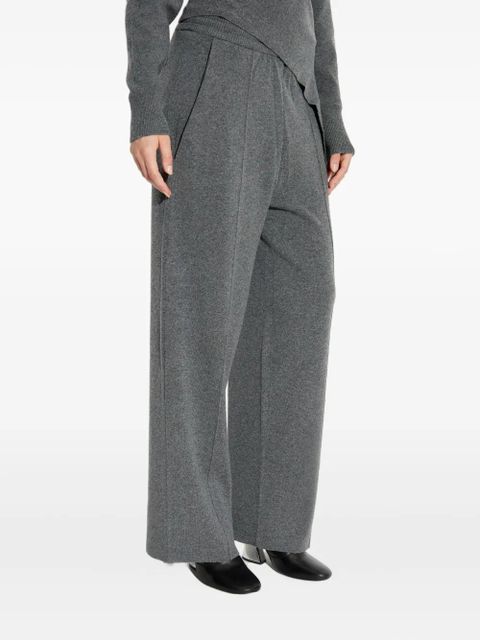 Lanvin elastic-waistband side-seam trousers - Grey